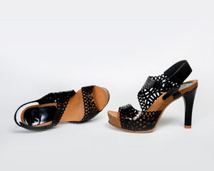 Daisy Cutouts in Black | Available in 4 Colors - EuropeanHeels.com