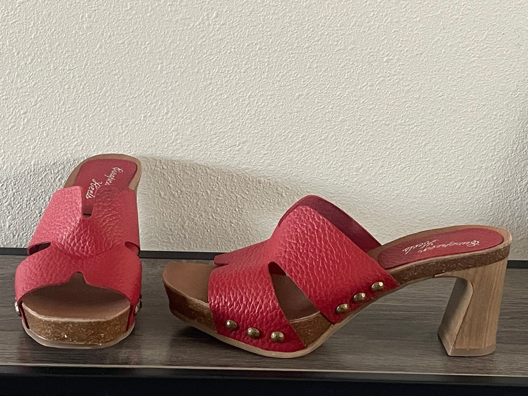 Michelle Mules - Red - Size 38