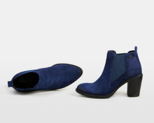 Load image into Gallery viewer, Brandy Snake Booties - Blue Jean