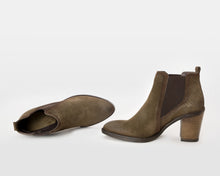 Load image into Gallery viewer, Brandy Snake Booties - Olive