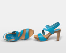 Load image into Gallery viewer, Strappy Teal (Medium Heel) - NEW!