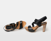 Load image into Gallery viewer, Strappy Black - 2 Heel Heights